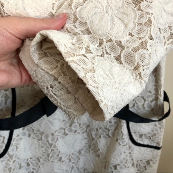 Ivory lace fitted dress - Picture 5 of 14